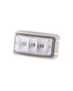 Coast Led Rear Position Lamp Red. White Bracket.