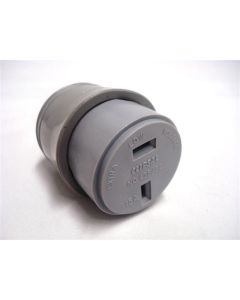 Clipsal 438/32 Fixed Polarity Cord Socket Grey.